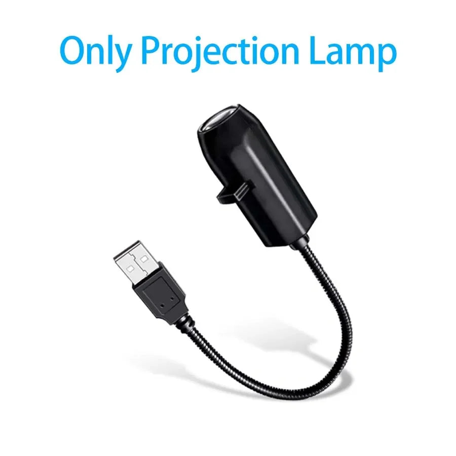 Projection Light 5V USB Direct Insertion Planet Christmas/Halloween Theme Replacement Light Ceiling Projection Light for Bedroom