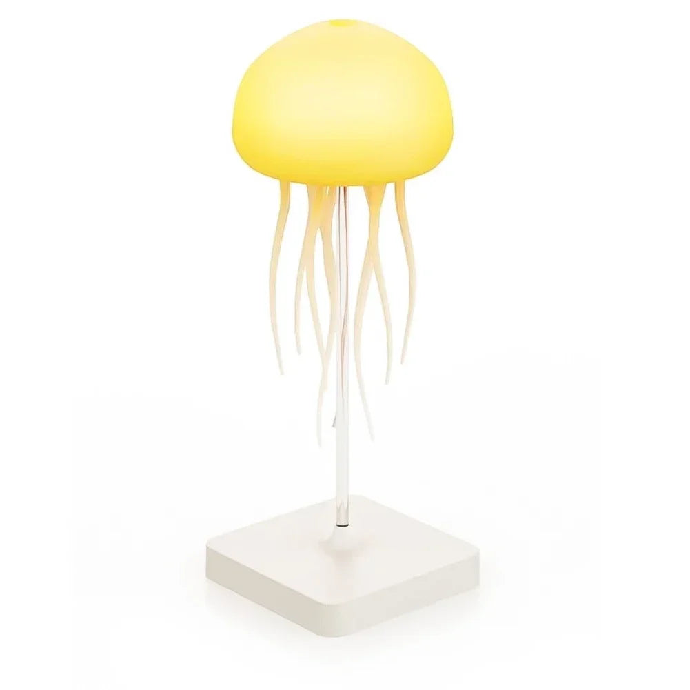Cartoon Jellyfish Night Light RGB Gradient Cute Jellyfish Bedside Lamp Voice Control Type-C Charging LED Night Lamp