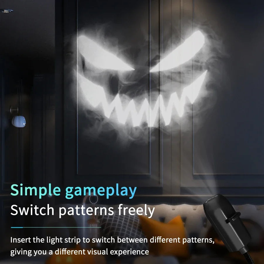 Projection Light 5V USB Direct Insertion Planet Christmas/Halloween Theme Replacement Light Ceiling Projection Light for Bedroom