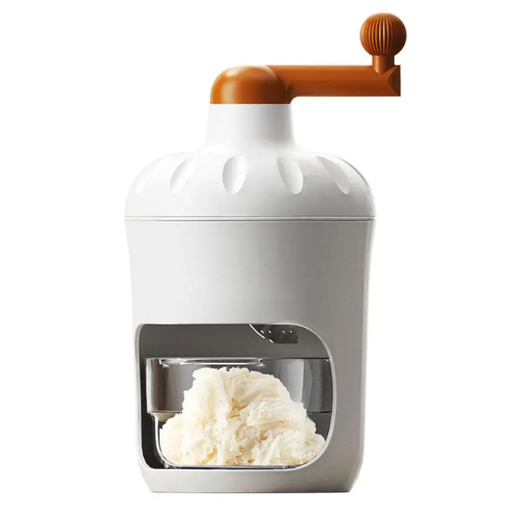 Manual Shaved Ice Machine Lightweight Mini Rotary Ice Shaving Machine Space Saving Household Crushed Ice Maker for Kitchen Home