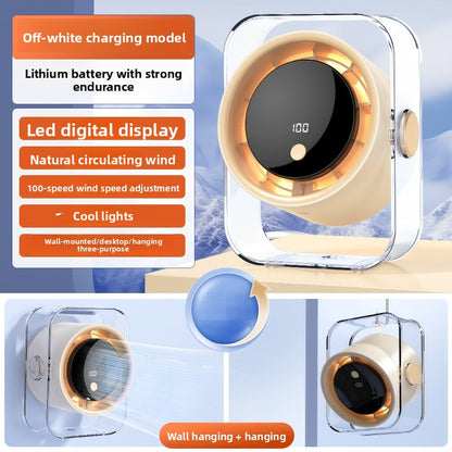 USB Rechargeable Desk Fan with Adjustable Speeds