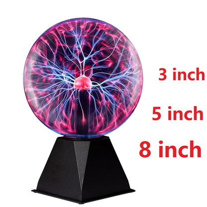 Plasma Globe Touch & Sound Sensitive Ball Lamp Electric Lightning Novelty Light