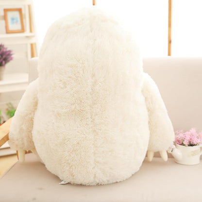 Giant Fluffy Sloth Stuffed Animal for Boys and Girls, Big Teddy Plush Toy - Ivory, 27.5 Inches