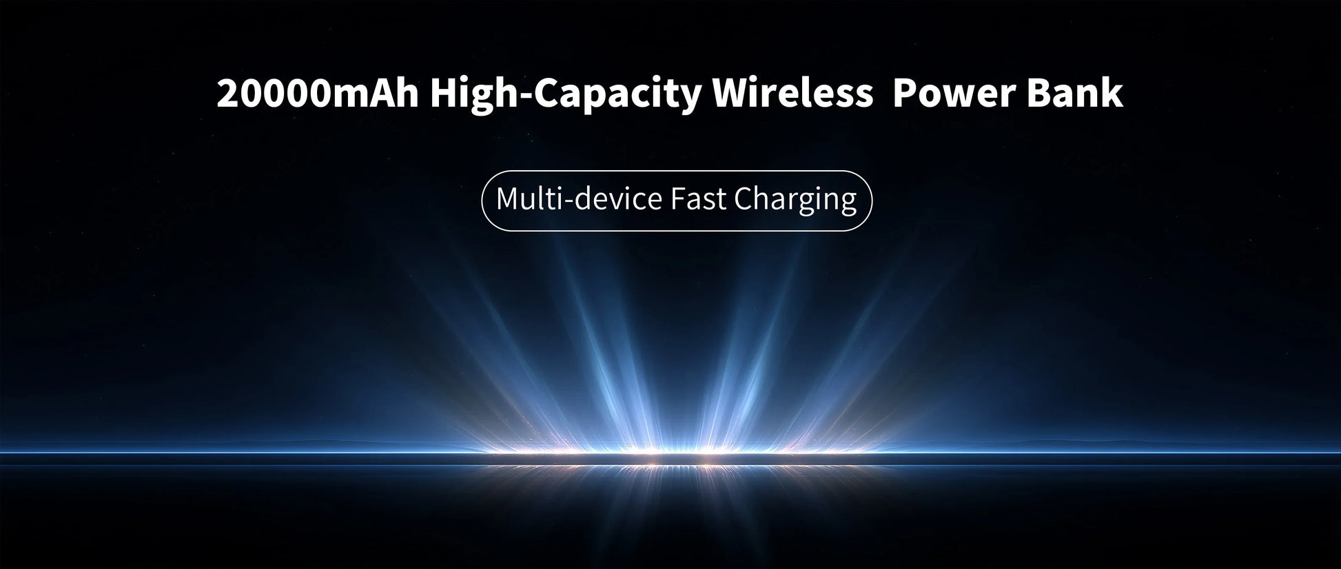 Wireless Portable Charger 20000Mah PD 22.5W Quick Charge USB C External Battery Pack 5 Ports Fast Charging Power Bank Backup Power for Iphone 16 15 14 Pro Max Samsung Galaxy S25 S24 Ultra Ipad Tablet Cell Phone
