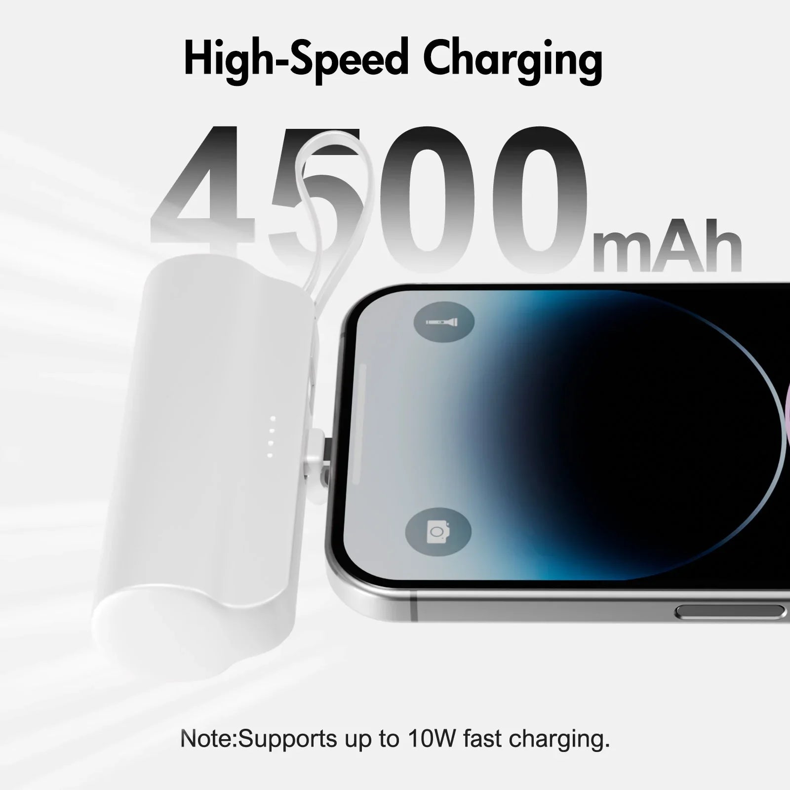 Mini Power Bank Portable 4500Mah Power Phone Charger Capsule Dual USB-C Ports for Iphone16/ 15/15 Plus/15 Pro/15 Pro Max/Android
