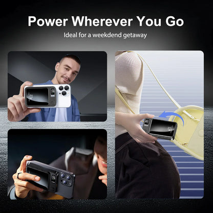 Magnetic Power Bank Wireless 10000Ah Portable 22.5W Fast Charging LED Digital for Magsafe for Iphone 17 16 15 Por Max Powerbank