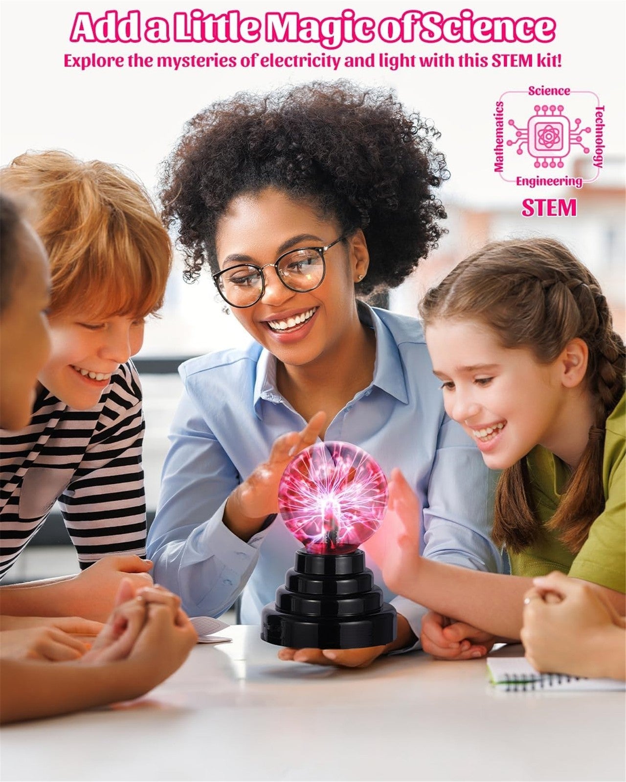 Plasma Globe Touch & Sound Sensitive Ball Lamp Electric Lightning Novelty Light