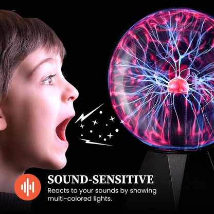 Plasma Globe Touch & Sound Sensitive Ball Lamp Electric Lightning Novelty Light
